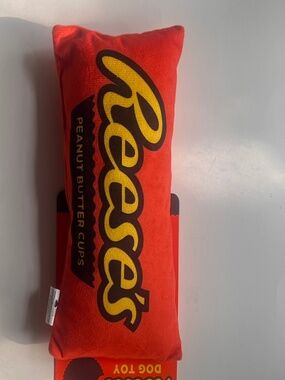 Dog Stuffed Squeaky Toy Reese’s Peanut Butter Cups Theme